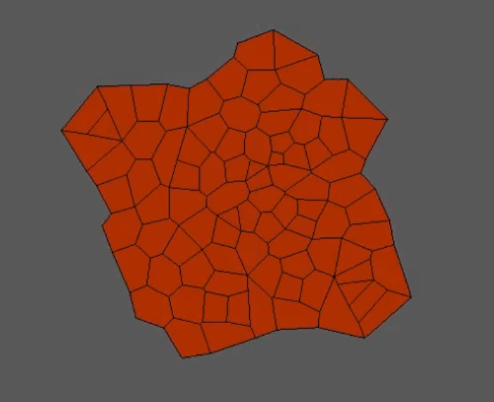 Two-dimensional cell splitting demo